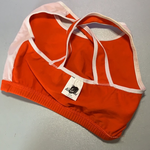 Team Basic X-Back Sports Bra (Child) Cheer & Dance Top NWOT Orange - Picture 4 of 5